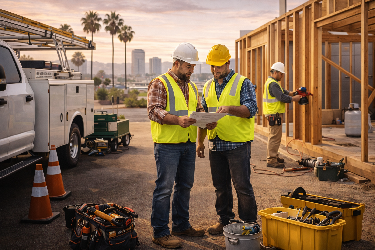 San Diego contractor job site for contractor insurance coverage