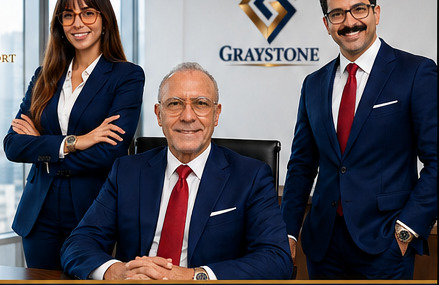 Sury Cortez, Cesar Gonzalez, and Andrew S. Gonzalez of the Graystone team